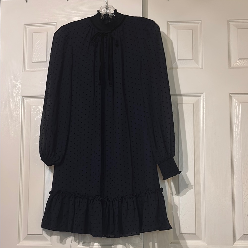 Alex Marie Black Long Sleeve Dress